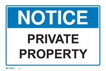 Notice - Private Property